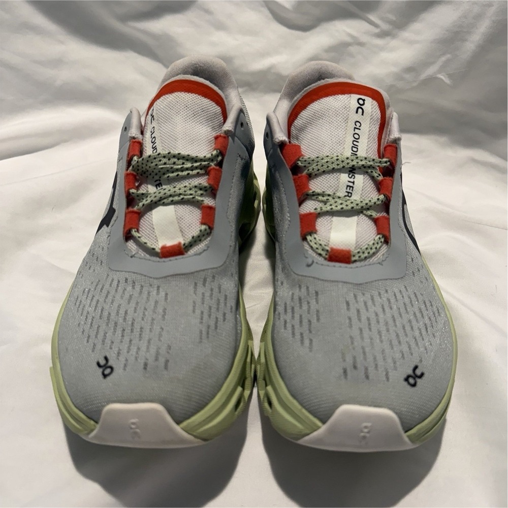 On‎ Cloudmonster Women's Lightweight Running Shoes Gray Green